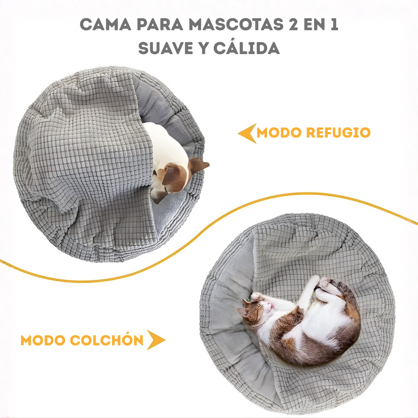 Cama anti ansiedad 2 en 1
